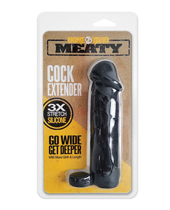 Extensor de Pênis Boneyard Meaty de 2 Polegadas em Silicone - Preto