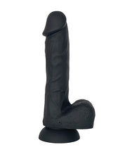 Încărcați imaginea în vizualizatorul Galerie, VERS Premium Liquid Silicone Suction Dildo cu Bile de Mișcare - Negru
