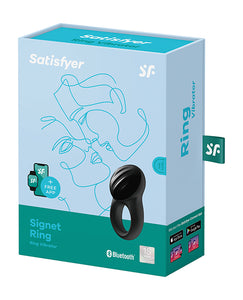 Anello con sigillo Satisfyer con app Bluetooth - Blu