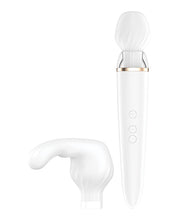 Încărcați imaginea în vizualizatorul Galerie, Satisfyer Dual Sensation Wand Massager - Alb
