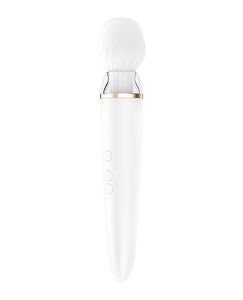 Satisfyer Dual Sensation Wand Massager - White