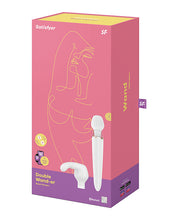 Ladda bilden i Galleri Viewer, Satisfyer Dual Sensation Wand Massager - Vit
