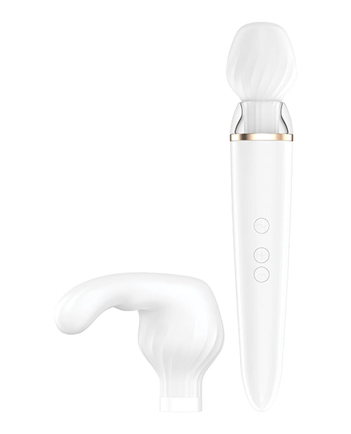 Satisfyer Dual Sensation Wand Massager - White