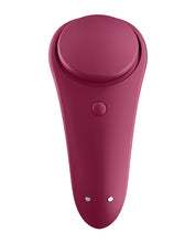 Indlæs billede i gallerifremviser, Satisfyer Seductive Hidden Panty Vibrator - Rødvin
