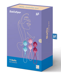 Conjunto de Bolas de Treinamento Kegel Satisfyer CO3 - 3 Pesos para Exercício dos Músculos Pélvicos