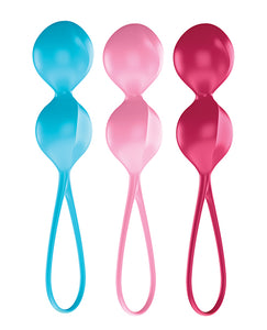 Conjunto de Bolas de Treinamento Kegel Satisfyer CO3 - 3 Pesos para Exercício dos Músculos Pélvicos