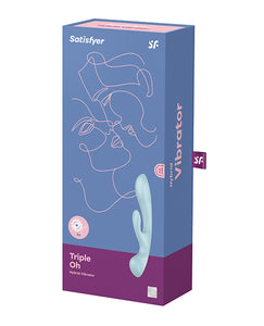 Satisfyer Triple Oh - Light Blue Edition