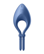 Lataa kuva gallerian katseluohjelmaan, Satisfyer Bullseye Ring Vibrator - Blue
