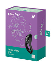 Load image into Gallery viewer, Satisfyer Legendary Duo Ring Vibrator - Black
