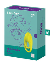 Indlæs billede i gallerifremviser, Satisfyer Spectacular Duo Ring Vibrator - Limegrøn
