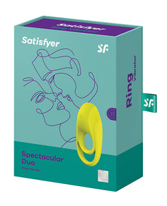 Satisfyer Spectacular Duo Ring Vibrator - Limegrøn