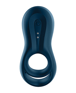 Vibromasseur Satisfyer Epic Duo Ring - Bleu Foncé