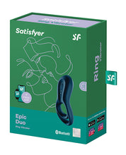 Load image into Gallery viewer, Satisfyer Epic Duo Ring Vibrator - Dark Blue
