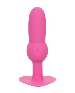 Primeiro Vibrador Anal com Contas - Rosa