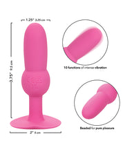 Load image into Gallery viewer, First Time Vibrating Beaded Anal Probe - Pink
