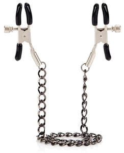 Sensual Discovery Nipple Clamps - Black for Ultimate Pleasure