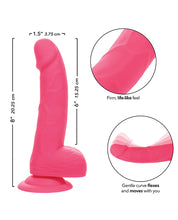 Load image into Gallery viewer, Neon 6-Inch Silicone Stud Dildo
