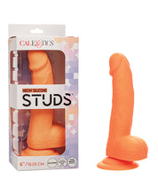 Load image into Gallery viewer, Neon 6-Inch Silicone Stud Dildo
