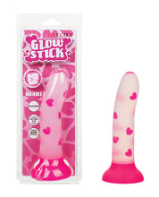 Load image into Gallery viewer, Radiant Heart Glow-in-the-Dark Dildo with Suction Cup - Pink
