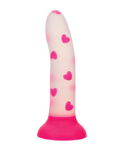 Load image into Gallery viewer, Radiant Heart Glow-in-the-Dark Dildo with Suction Cup - Pink
