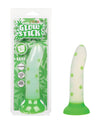 Dildo Sucção de Folha Luminescente que Brilha no Escuro - Verde