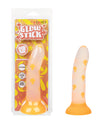 Illuminated Mushroom Delight: Selvlysende Silikone Dildo med Sugekop - Orange