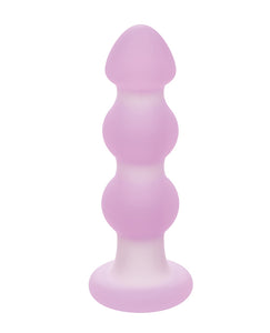 Lavender Haze Beaded Anale Probe - Lavendel/Wit