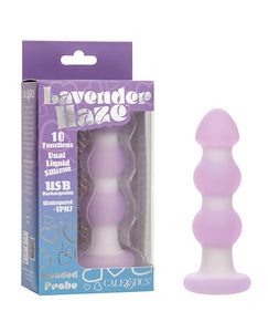 Sonde Anale Perlée Lavender Haze - Lavande/Blanc