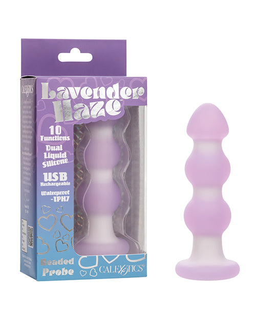 Probe Anal Beaded Lavender Haze - Lavanda/Branco