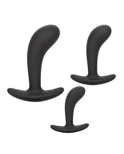 Kit de Treinamento Anal de Silicone para Próstata - Preto