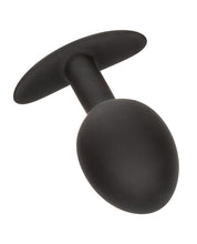 Load image into Gallery viewer, Weighted Silicone Anal Plug - Black
