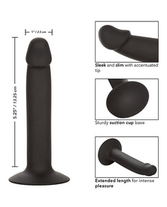 Silicone Slim Anal Stud - Sort