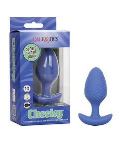 Plug anal vibrador que brilla en la oscuridad Cheeky