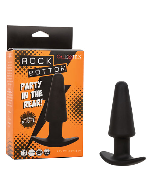 Sonda Anal Tapered Rock Bottom - Preta