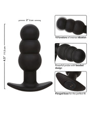 Carica l&#39;immagine nel visualizzatore Galleria, Rock Bottom Beaded Anal Probe - Black
