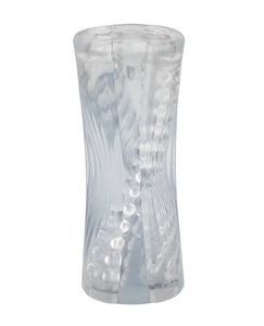 Cyclone XL Dual Chamber Ribbed Stroker - Clear