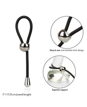 Load image into Gallery viewer, E-z Cinch Silicone Lasso - Black
