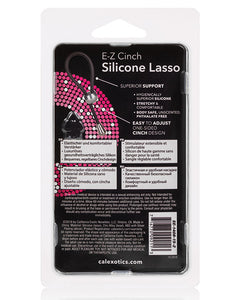 E-z Cinch Silikone Lasso - Sort