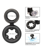 Load image into Gallery viewer, Alpha Liquid Silicone Dual Magnum Ring - Black
