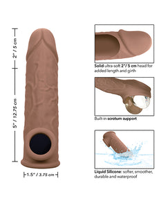 Ultimate 7 Tum Livs-Lik Penis Förlängare Brun