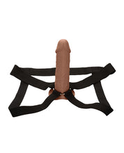 Load image into Gallery viewer, Maximize Pleasure Life-Like Penis Extension with Harness Brown
