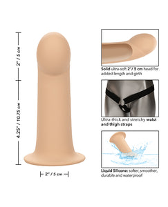 Ultimate Pleasure Extension with Harness - Ivory Enhancer