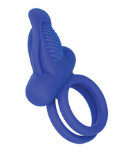 Load image into Gallery viewer, Couples Enhancers Silicone Rechargeable Dual Pleaser Enhancer - Blue
