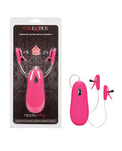 Load image into Gallery viewer, Heated Vibrating Nipple Clamps for Intense Pleasure Pink
