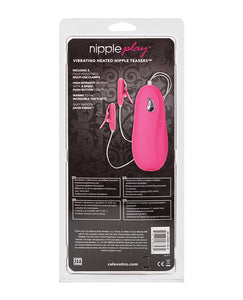 Heated Vibrating Nipple Clamps for Intense Pleasure Pink