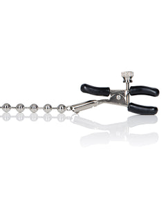 Exquisite Silver Beaded Nipple Clamps for Sensational Stimulation