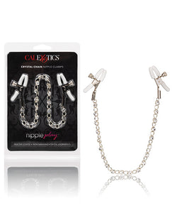 Crystal-Enhanced Adjustable Nipple Clamps for Ultimate Sensation