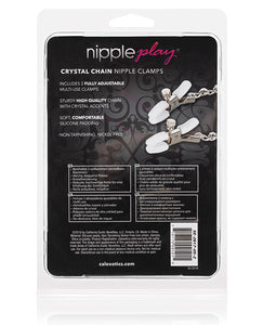 Crystal-Enhanced Adjustable Nipple Clamps for Ultimate Sensation