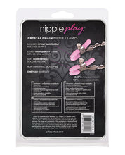 Load image into Gallery viewer, Crystal-Enhanced Nipple Clamps with Adjustable Tension Pink
