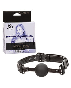 Midnight Fantasy Siliconen Ball Gag - Zwart voor Sensorisch Spel